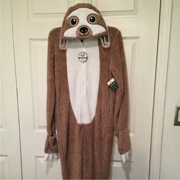 NWT Sloth Hooded Halloween/Cosplay/PJ’s Suit Size Small - Picture 2 of 9